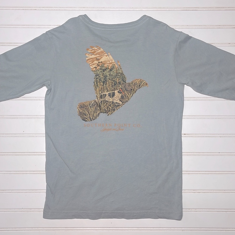 SOUTHERN POINT EUC Pointer Dog Long Sleeve Pocket Shirt